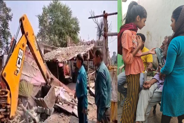 Bilaspur Bulldozer Action: CG में बुलडोज़र: हत्या के आरोपी के घर पर चला बुलडोज़र, गृह मंत्री से फ़रियाद के बाद निगम एक्शन में