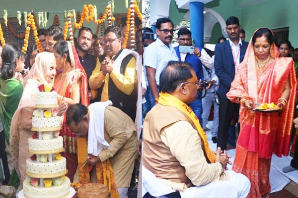CM Vishnudeo birthday: CM विष्णुदेव ने जन्मदिन पर माता से लिया आशीर्वाद, पत्नी ने उतारी आरती…ग्रामीणों और शुभचिंतको की उमड़ी भीड़