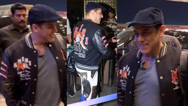 Salman Khan News: भाई का स्वैग… खुद की तस्वीर प्रिंट किए ट्राउज़र्स में एयरपोर्ट के बाहर नज़र आए सलमान खान, फोटोज़ और वीडियो हुए वायरल…