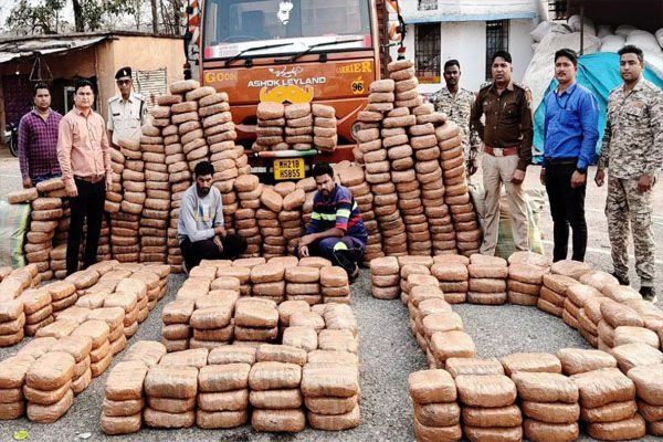Mahasamund News: महासमुंद पुलिस की बड़ी कार्रवाई, साढ़े 8 करोड़ का गांजा पकड़ाया, ओड़ीसा से महाराष्ट्र जा रहे थे खपाने…