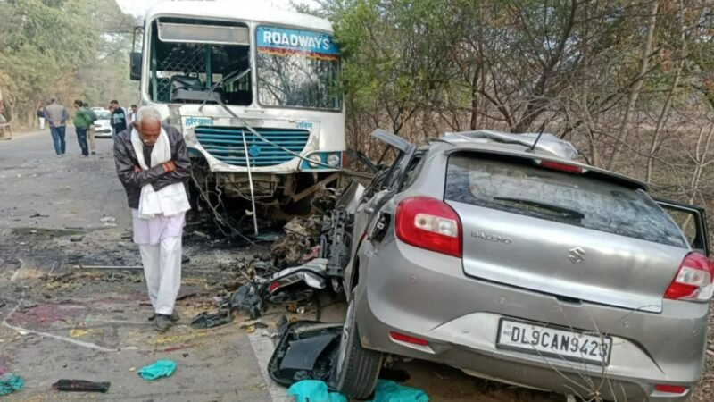 Haryana Roadways Accident: दर्दनाक हादसा, रोडवेज बस और कार के बीच भीषण टक्कर, शादी से लौट रहे 5 युवकों की मौत