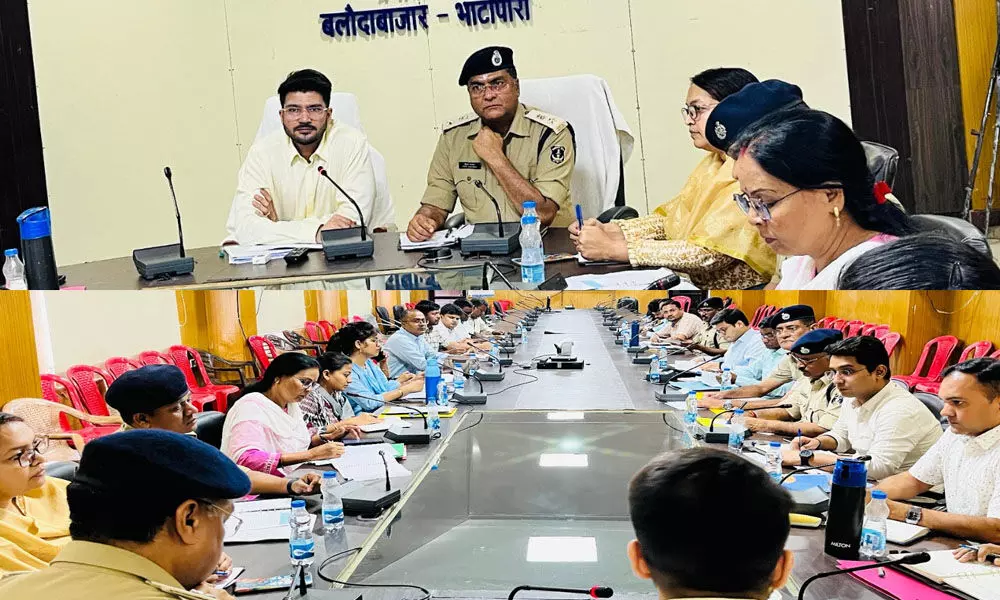 Balodabazar: कलेक्टर-एसपी ने की जिले में कानून व्यवस्था की समीक्षा, पुलिस पेट्रोलिंग बढ़ाने एवं सूचना तंत्र को मजबूत करने पर जोर