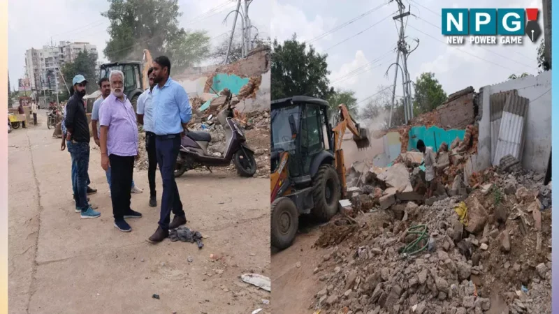 एक्शन में रायपुर नगर निगम: कचना रेलवे ओवर ब्रिज के निर्माण में तेजी लाने अवैध कब्ज़ा हटाया