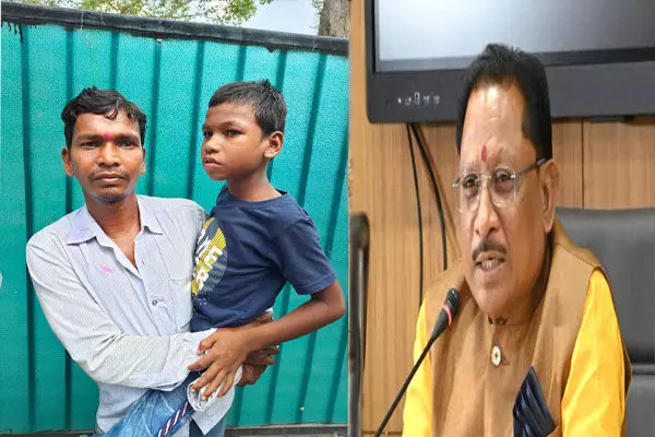 Raipur News: दिव्यांग बच्चे हेमराज राठिया को लेकर आए पिता, CM विष्णुदेव साय ने इलाज के लिए मौके से ही भेज दिया दिव्यांग विशेष गृह