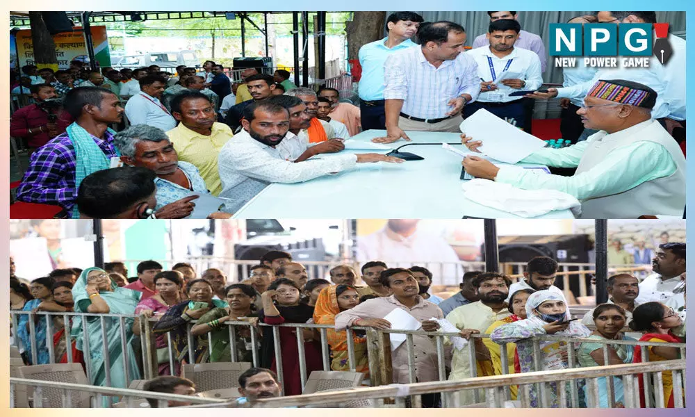 CG Jandarshan: दूसरे सप्ताह भी मुख्यमंत्री जनदर्शन में जबरदस्त भीड़, आवेदनों का निराकरण होने पर लोगों ने CM विष्णुदेव का किया धन्यवाद