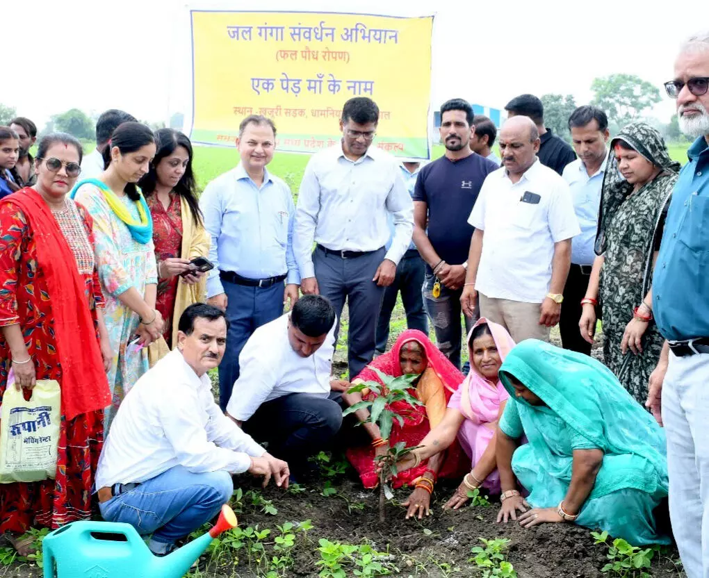 MP News: “एक पेड़ माँ के नाम” अभियान में ग्राम खारखेड़ी में किया गया पौध-रोपण