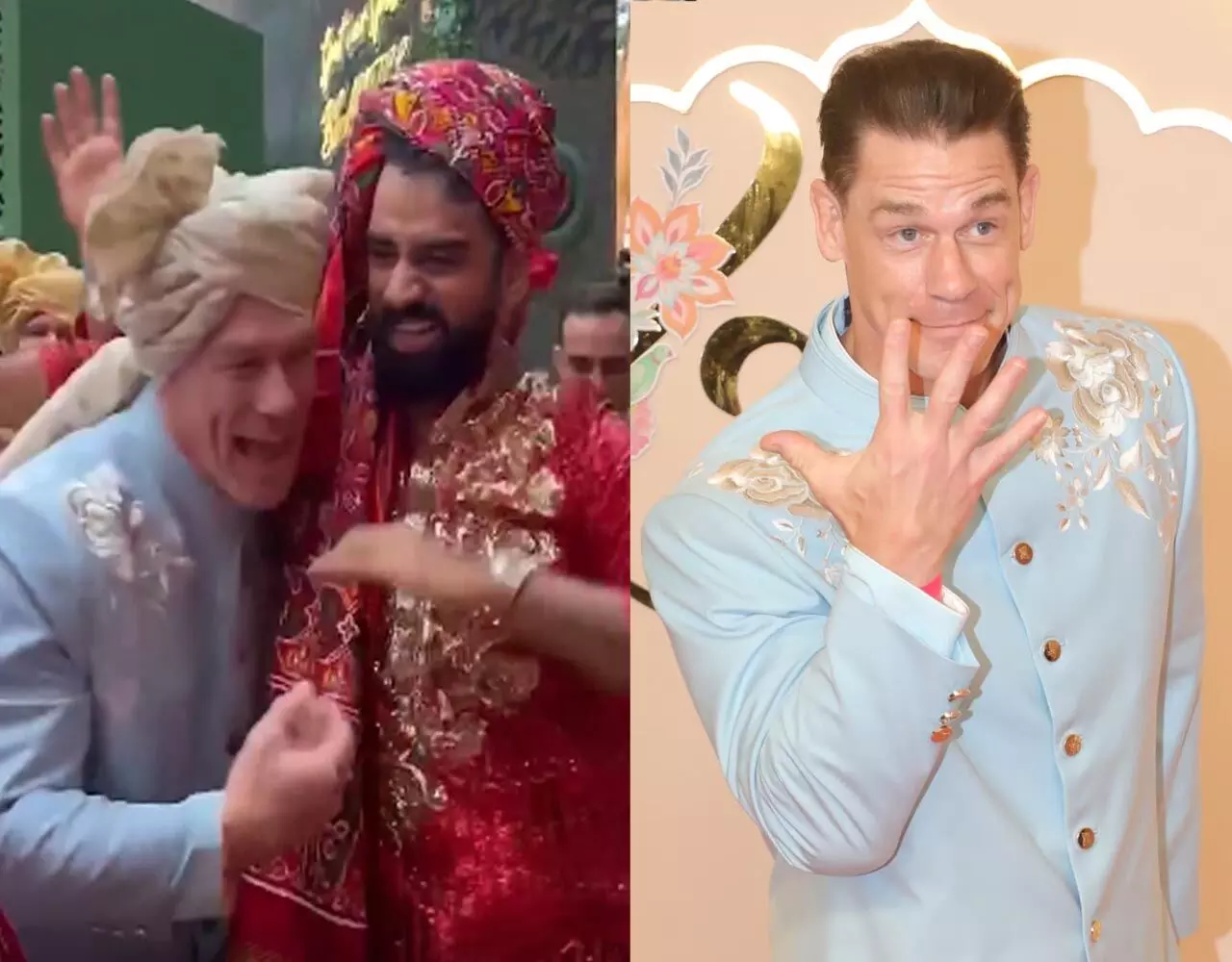 Anant Radhika Wedding: अनंत अंबानी की बारात में नाचते दिखे WWE के चैम्पियन जॉन सीना, पगड़ी पहन डांस मूव्स से लूटा माहौल…