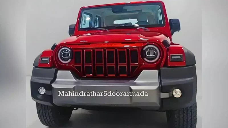 नई Mahindra Thar 5-Door की तस्वीर हुई लीक: दिखा स्टाइलिश लुक, जानें क्या होंगे खास फीचर्स और कब होगी भारत में लॉन्च…
