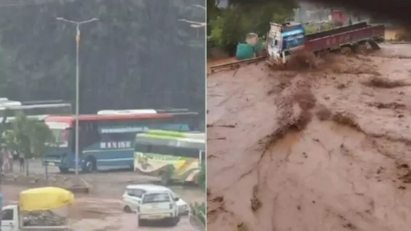 CG News Hindi: NMDC का डेम टूटा, मची तबाही, ट्यूशन जा रहे बच्चे रेस्क्यू कर बचाये गए, कलेक्टर बोले…