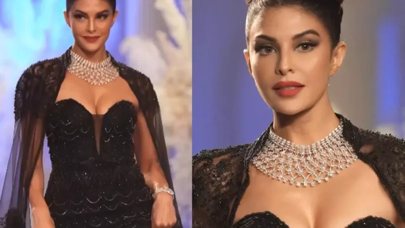 Jacqueline Fernandez Video: जैकलीन फर्नांडिस ने रैंप पर ब्लैक गाउन और ट्रांसपेरेंट श्रग में ढाया कहर, दिखाई किलर लुक, देखिए…