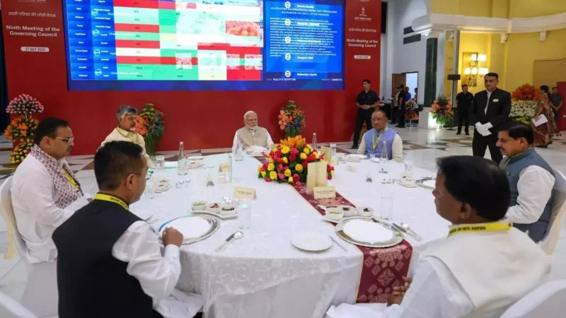 पीएम मोदी ने लंच में छत्तीसगढ़ के CM विष्णुदेव साय को बिठाया बगल में…