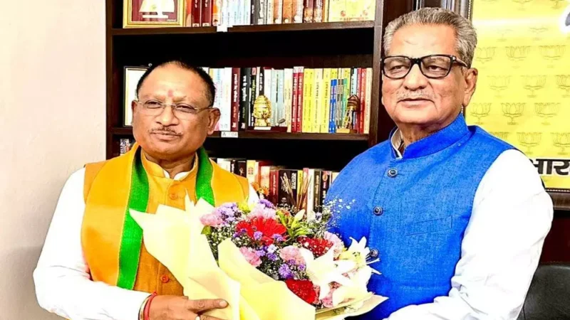 CM विष्णुदेव ने सिक्किम के नव नियुक्त राज्यपाल ओमप्रकाश माथुर को दिल्ली में दी बधाई, देखें फोटो