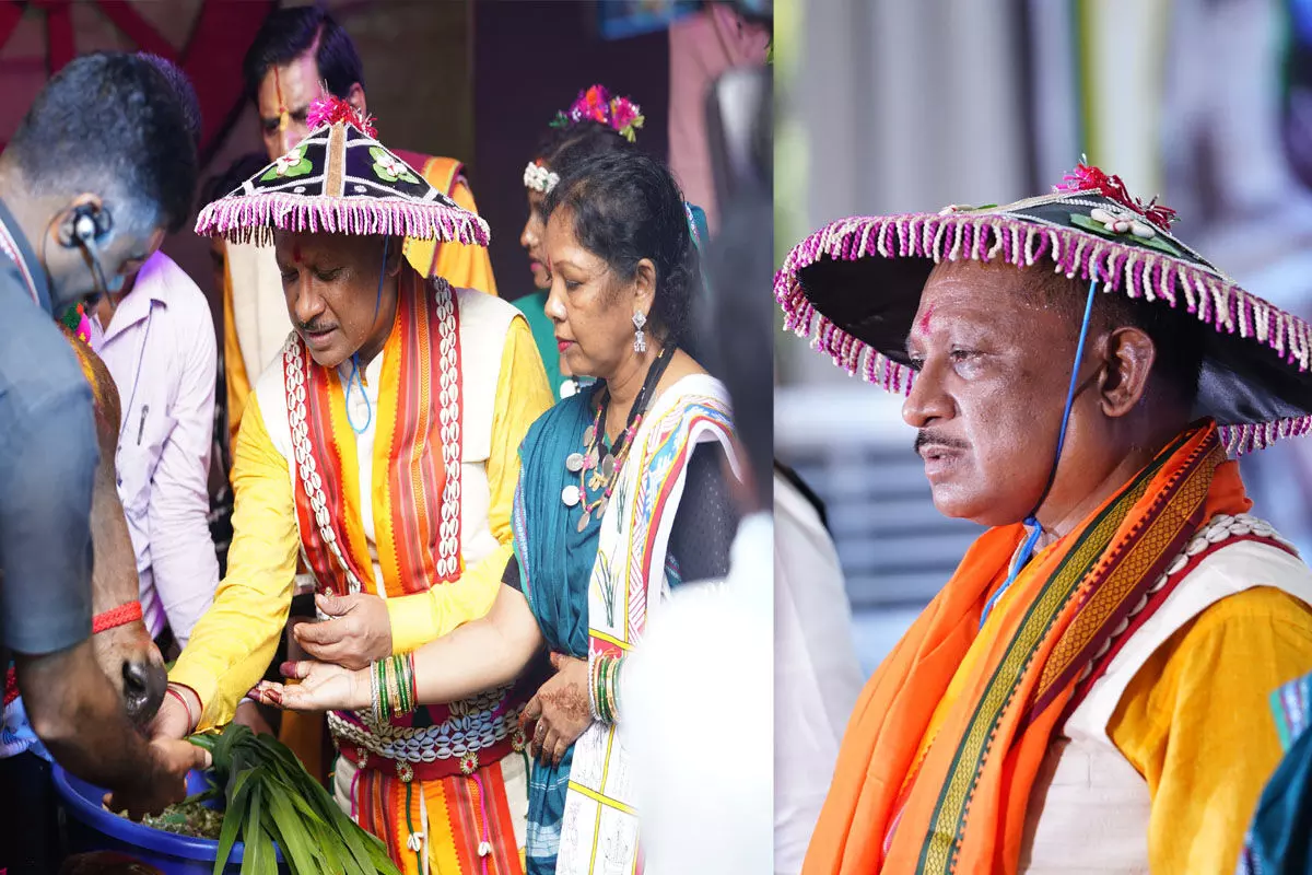 CG सुशासन की हरेली: मुख्यमंत्री ने सपरिवार हरेली तिहार में की पूजा-अर्चना, अच्छी फसल और प्रदेशवासियों की सुख-समृद्धि की कामना की