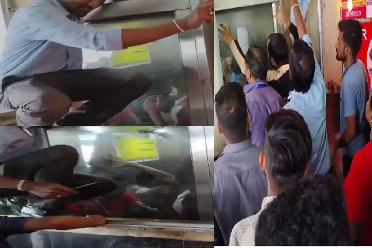 Video: रायपुर रेलवे स्टेशन में मचा हड़कंपः स्टेशन की लिफ्ट के अन्दर फंसे बच्चे समेत कई यात्री, जानिए फिर क्या हुआ…