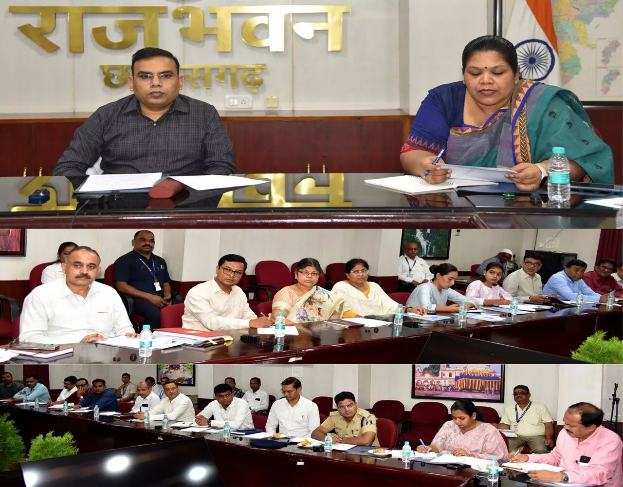 Raipur News: राजभवन में स्वतंत्रता दिवस समारोह की तैयारी हेतु बैठक सम्पन्न