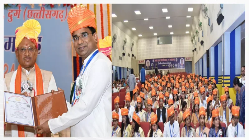 SSP संतोष सिंह को मिली डॉक्टरेट की उपाधि, संयुक्त राष्ट्र के शांति प्रयासों से जुड़े विषय के शोध पर CM विष्णुदेव ने अवार्ड की डिग्री