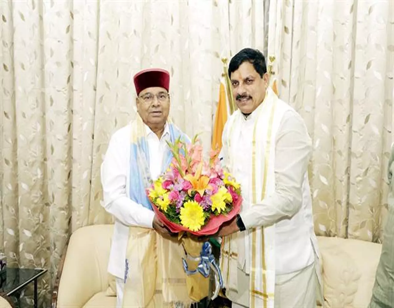 MP News: कर्नाटक के राज्यपाल गहलोत के साथ मुख्यमंत्री डॉ. मोहन यादव ने की सौजन्य भेंट