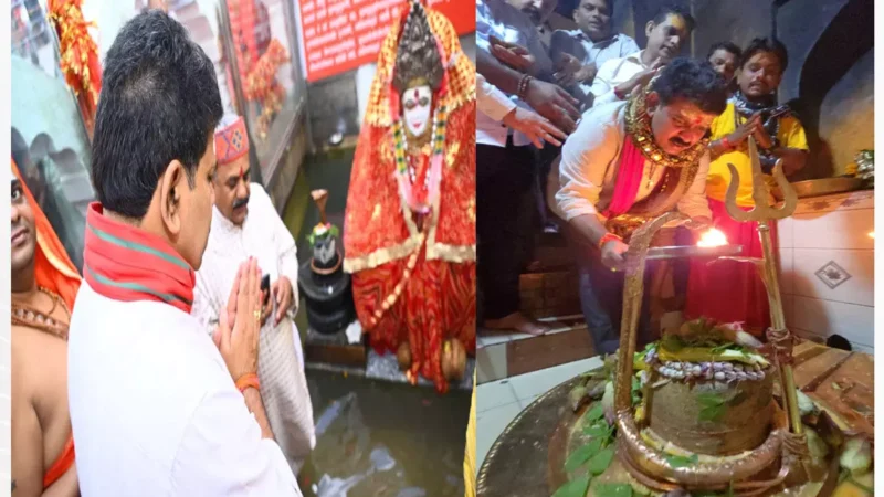 CG News: उपमुख्यमंत्री विजय शर्मा ने नर्मदा मैय्या और जलेश्वर महादेव मंदिर में की पूजा-अर्चना…