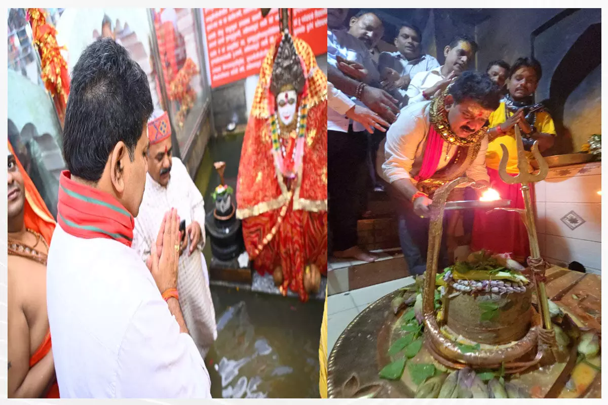 CG News: उपमुख्यमंत्री विजय शर्मा ने नर्मदा मैय्या और जलेश्वर महादेव मंदिर में की पूजा-अर्चना…