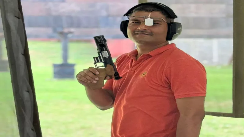 रक्षित निरीक्षक रायपुर वैभव मिश्रा का चयन जीवी मावलंकर शूटिंग प्रतियोगिता में