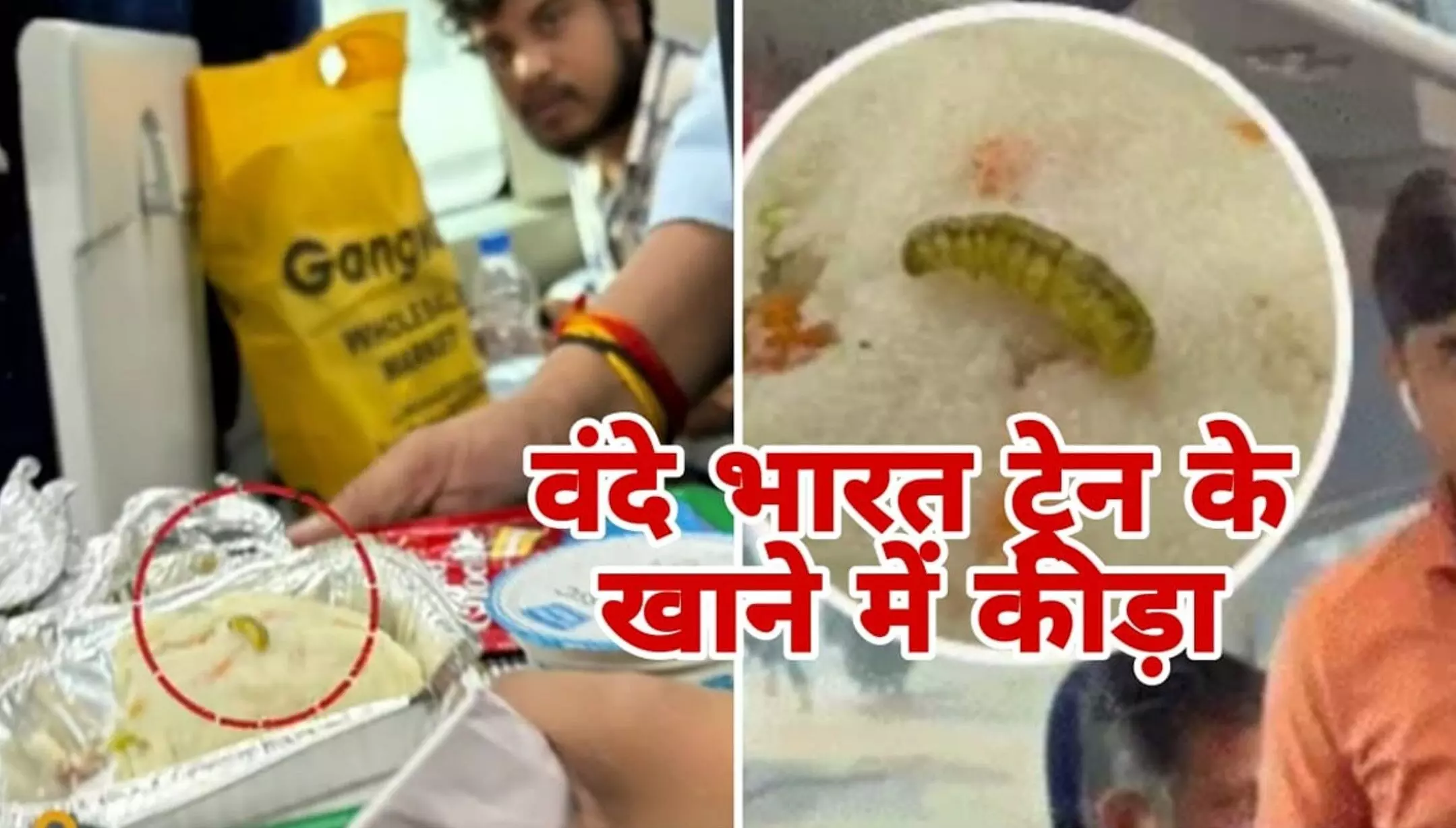 Vande Bharat Express: वंदे भारत एक्सप्रेस के खाने में निकला कीड़ा, यात्रियों ने किया हंगामा