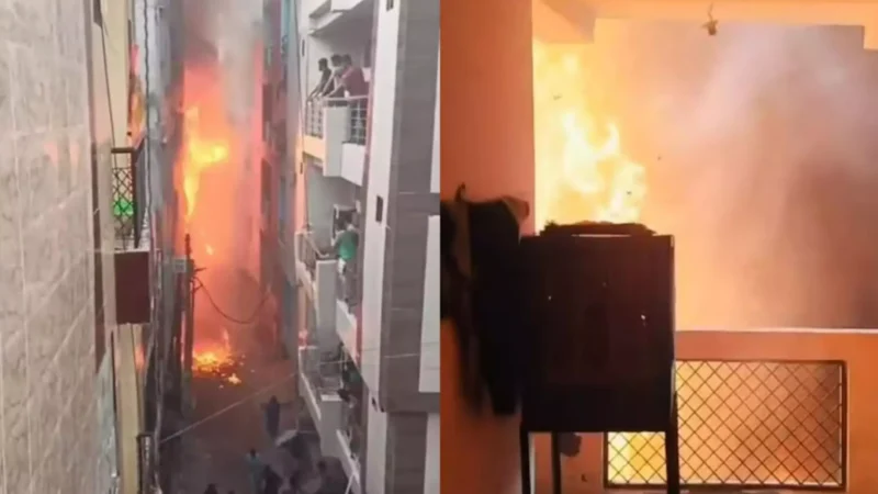 Noida News Hindi: नोएडा के दो पीजी में लगी भीषण आग, पलक झपकते ही सबकुछ हुआ राख, छात्रों ने ऐसे बचाई अपनी जान