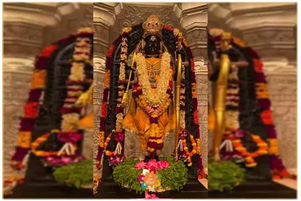 Chhattisgarh News: जन्माष्टमी के अवसर पर छत्‍तीसगढ़‍िया परिधान से सुशोभित हुए अयोध्या में श्रीरामलला