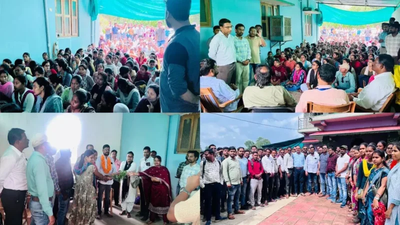 युक्तियुक्तकरण के रोके जाने पर शिक्षकों ने किया केदार जैन का आभार…