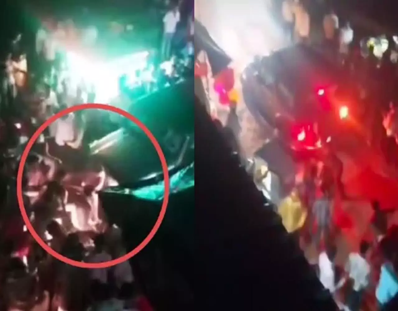 Uttar Pradesh News: दिल दहला देने वाला VIDEO: अमरोहा में भीड़ को रौंदते हुए निकल THAR गाड़ी, मचा हड़कंप…