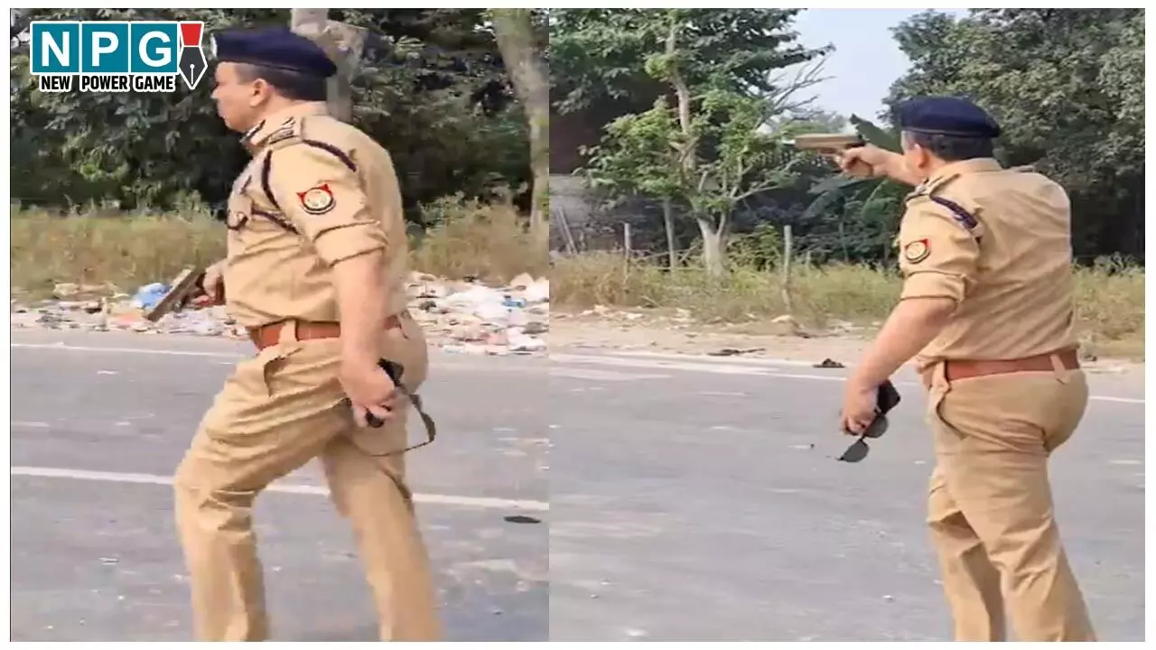 STF Chief Amitabh Yash Video: हाथ में पिस्टल लेकर सड़क पर उतरे STF चीफ अमिताभ यश, उपद्रवियों को खदेड़ा, Video आई सामने