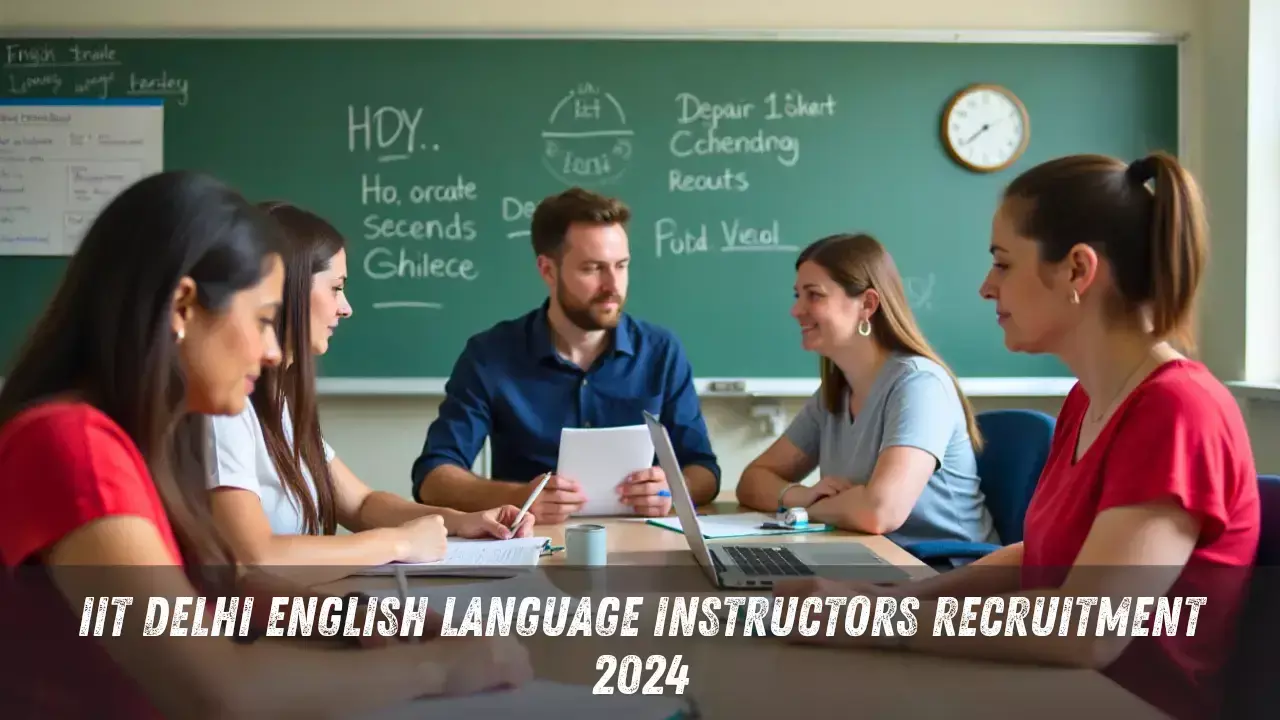 IIT Delhi English Language Instructors Recruitment 2024: IIT दिल्ली में निकली अंग्रेजी टीचर के लिए नौकरी, ₹75,000 सैलरी! जल्दी करें आवेदन