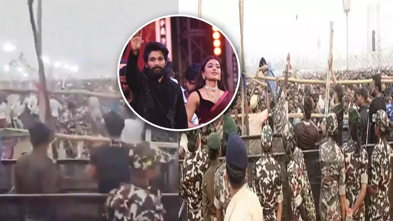 Pushpa 2 Launch Event: पुष्पा 2 के ट्रेलर लॉन्च इवेंट पर जमकर चले जूते-चप्पल, पुलिस और पब्लिक में तगड़ी झड़प, VIDEO वायरल…