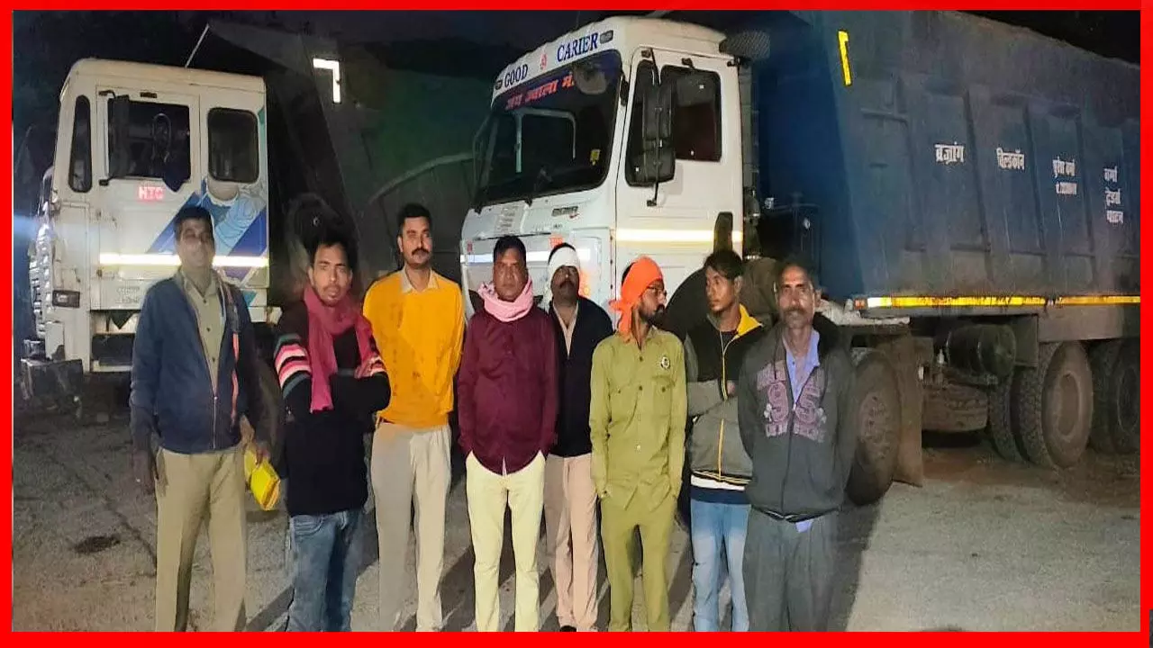 Raipur News: रेत के अवैध परिवहन पर खनिज विभाग की कार्रवाई, पांच हाईवा जब्त…