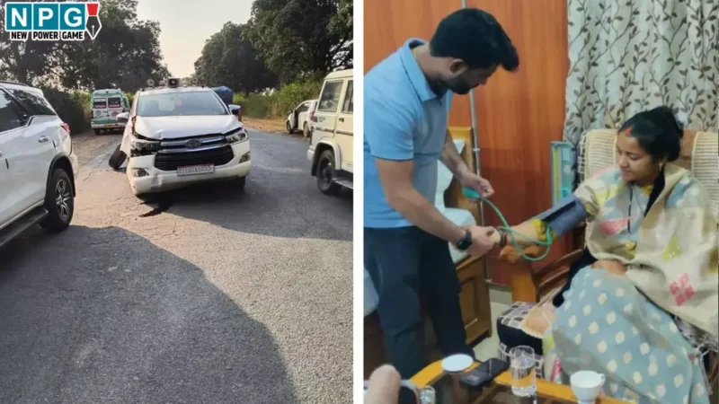 मंत्री की गाड़ी का एक्सीडेंट: कृषि मंत्री के बाद अब मंत्री लक्ष्मी राजवाड़े की गाड़ी दुर्घटनाग्रस्त, आपस में टकराई काफिले की चार गाडियां