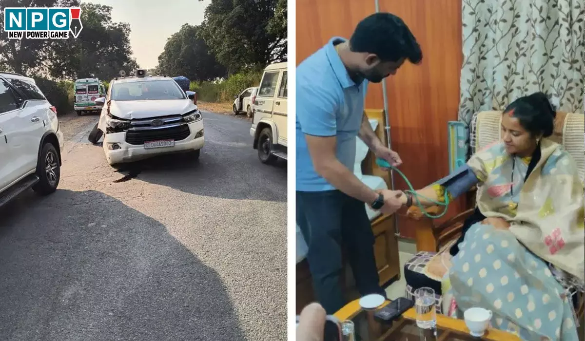 मंत्री की गाड़ी का एक्सीडेंट: कृषि मंत्री के बाद अब मंत्री लक्ष्मी राजवाड़े की गाड़ी दुर्घटनाग्रस्त, आपस में टकराई काफिले की चार गाडियां