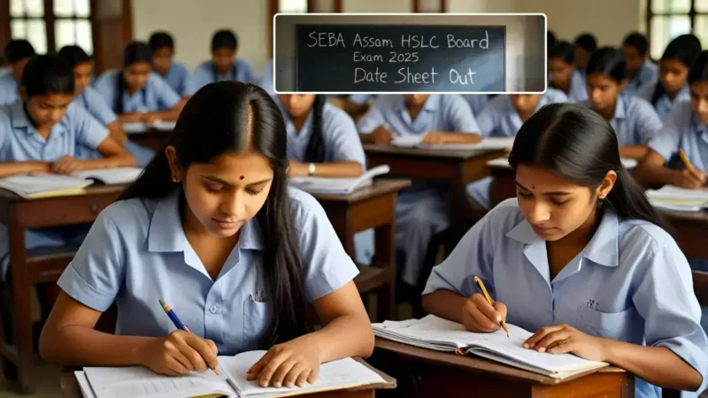 Assam HSLC 2025 Board Exam की डेटशीट हुई जारी: जानिए कब से शुरू होंगी परीक्षाएं और टाइम टेबल कैसे डाउनलोड करें