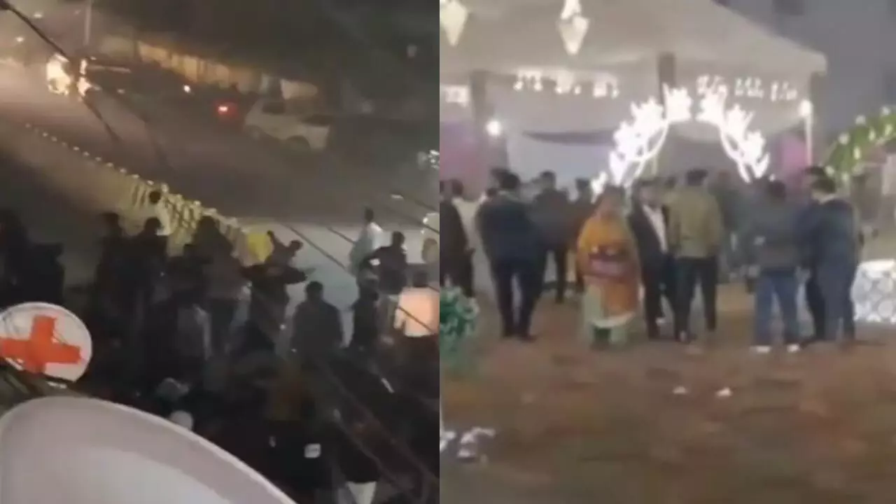 Lucknow News: शादी समारोह में बिन बुलाए घुसे यूनिवर्सिटी के छात्र, टोकने पर मचाया उत्पात, करी तोड़फोड़ देखे VIDEO