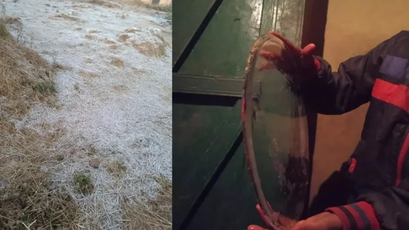 Surguja News: मैनपाट में जमी बर्फ, लगातार दूसरे दिन तापमान तीन डिग्री के करीब