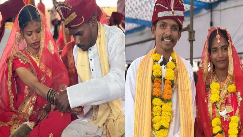 घोर नक्सल इलाकों में मुख्यमंत्री कन्या विवाह योजना से हो रही है नई जिंदगियों की शुरुआत, जवान ने नक्सल पीड़िता से रचाई शादी
