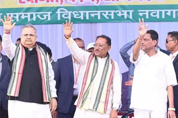 Chhattisgarh News: मुख्यमंत्री विष्णु देव साय ने नवागढ़ में 209 करोड़ रूपए के विकास कार्यों का किया भूमिपूजन और लोकार्पण