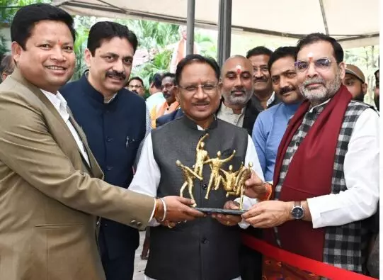 CM विष्णु देव साय से छत्तीसगढ़ वॉलीबॉल संघ के पदाधिकारियों ने की मुलाकात