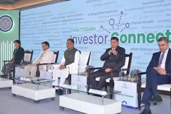 Investors Connect Meet: छत्‍तीसगढ़ सरकार का नई दिल्‍ली में इन्वेस्टर्स कनेक्ट मीट: देश के प्रमुख उद्योगपतियों के बीच पहुंचे सीएम विष्‍णुदेव