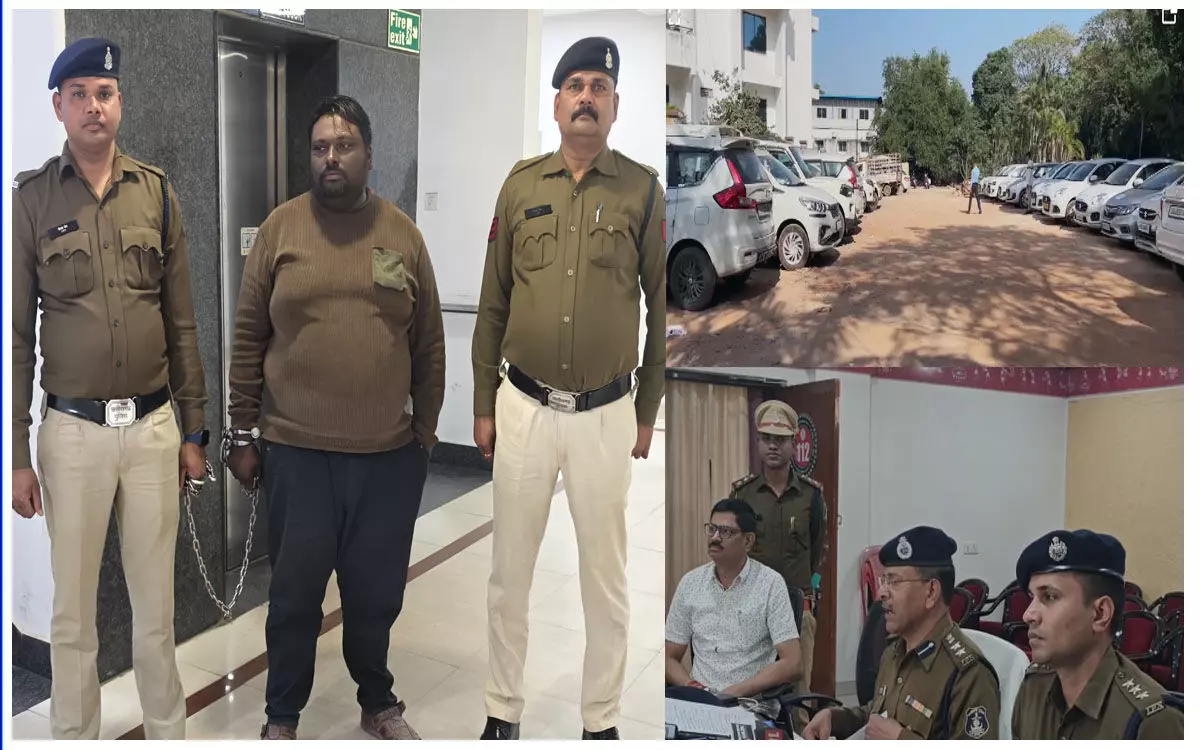 Raipur News: शातिर आरोपी गिरफ्तार, महंगे वाहनों को किराये में लेकर बेच देता था दूसरे को, 2.02 करोड़ की 23 चारपहिया वाहन जब्त