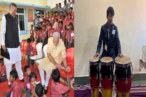 Chhattisgarh News: पीएम मोदी ने दंतेवाड़ा में दृष्टिबाधित अंजन को दिया था हौसला: आज अंजन खुद गीत लिखता है कंपोज करता है और गाता भी है