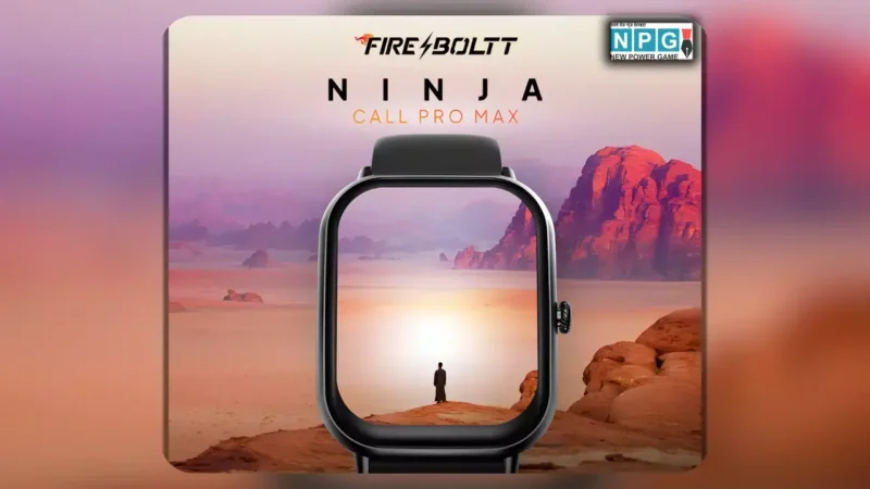 Amazon पर 91% ऑफ के साथ सिर्फ ₹1,299 में पाएं यह शानदार Fire-Boltt Ninja Call Pro Max स्मार्टवॉच!