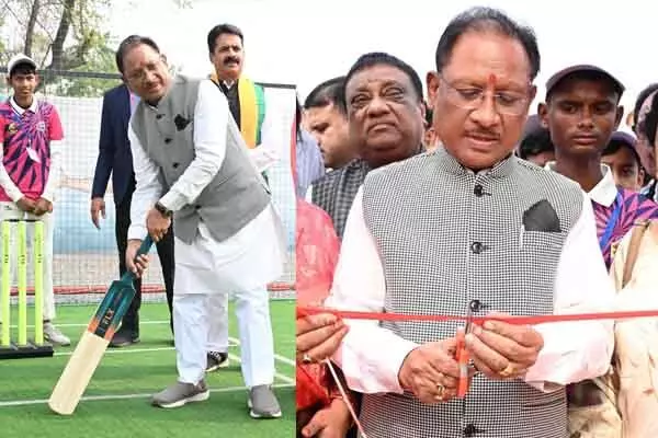 Janjgir-Champa: मुख्यमंत्री विष्णु देव साय ने किया स्पोर्ट्स कॉम्प्लेक्स का शुभारंभ