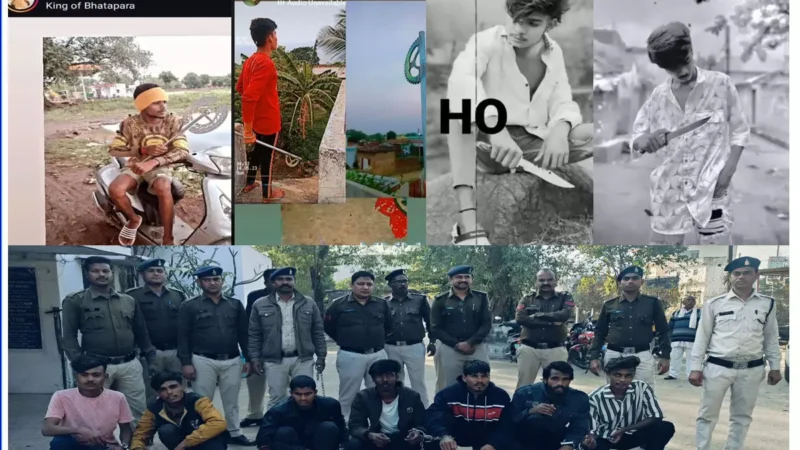 Balodabazar-Bhatapara: इस जिले में चाकूबाजों की आई सामत, सोशल मीडिया में फोटो अपलोड करने वाले 12 गिरफ्तार…