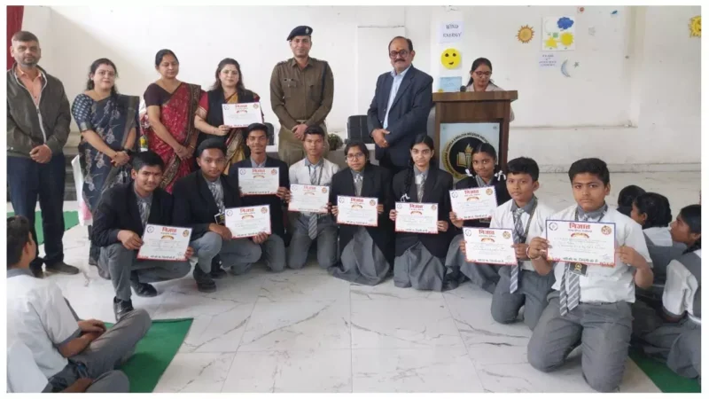Pandit Harishankar Shukla Higher Secondary School: पंडित हरिशंकर शुक्ला हायर सेकेंडरी स्कूल शंकर नगर में नशा मुक्ति कार्यक्रम का आयोजन किया गया…