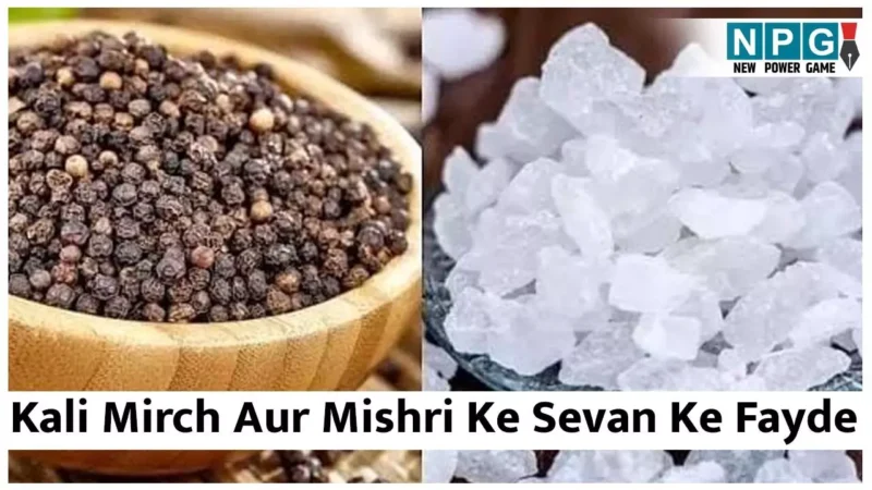 Kali Mirch Aur Mishri Ke Sevan Ke Fayde: काली मिर्च और मिश्री का साथ में सेवन है बहुत गुणकारी, सर्दी में मिलेगी कफ से राहत, विटामिन बी 12 की भी होगी पूर्ति…