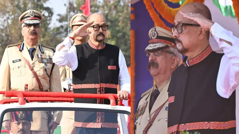 राज्यपाल रमेन डेका ने राजधानी रायपुर में पुलिस परेड ग्राउंड में ध्वजारोहण किया, जनता के नाम दिया सन्देश…